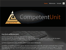 Tablet Screenshot of competent-unit.de